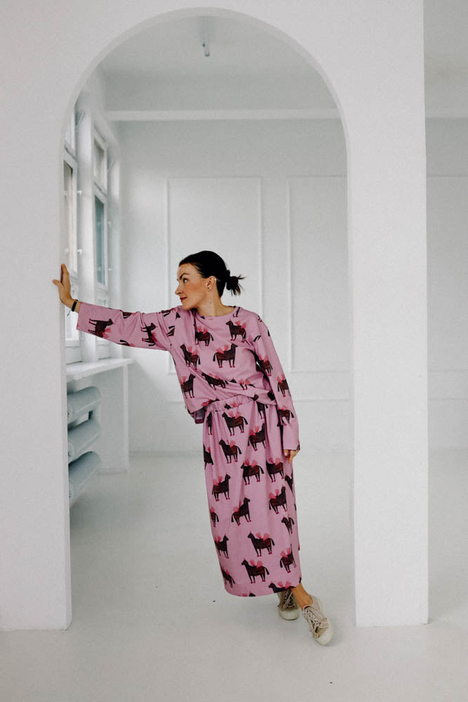 PFERDE AUF ROSA - ERWACHSENEN ROCK