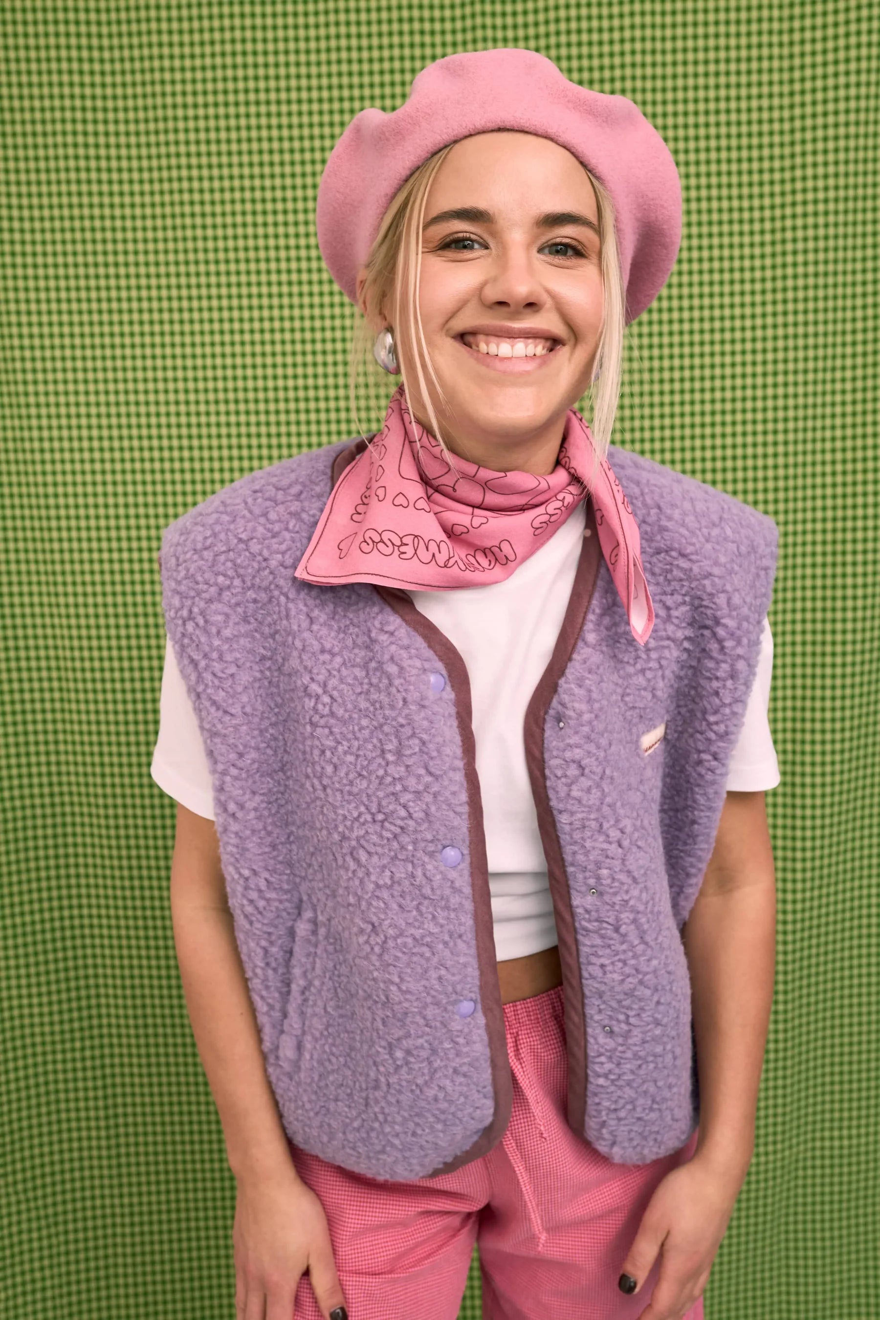 WESTE 100% WOLLE (MERINO) - LILA