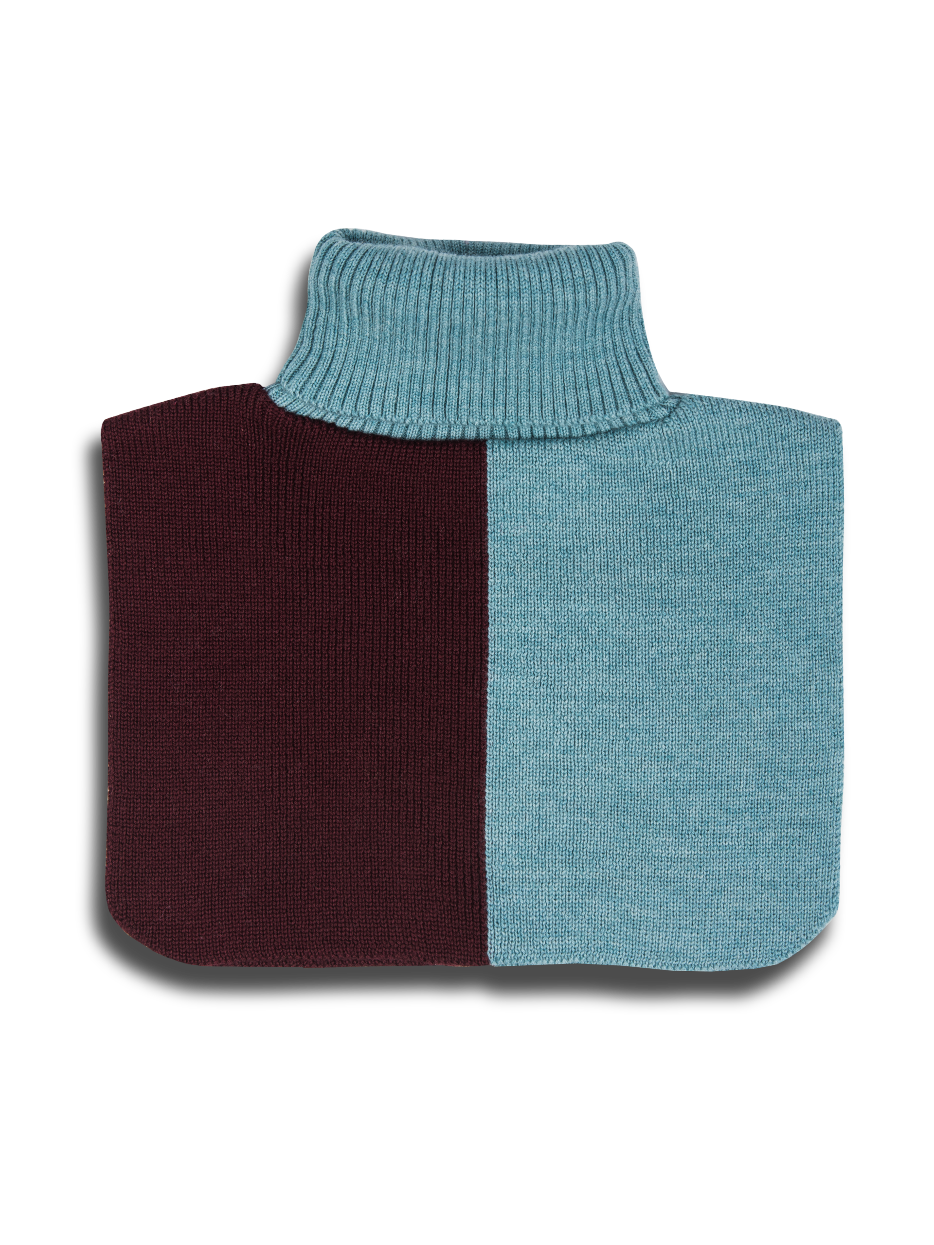 NACKENWÄRMER - BURGUNDY FROST - 100% WOLLE