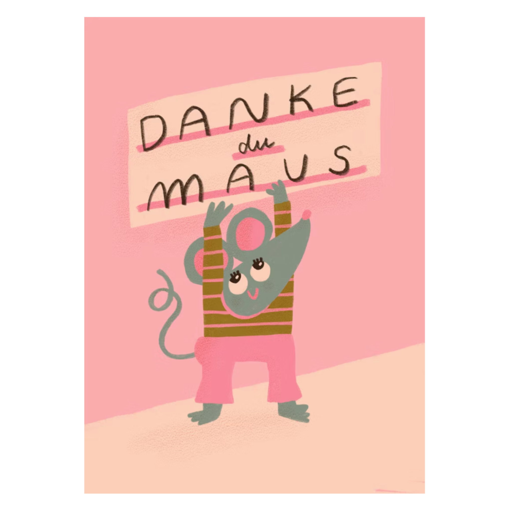 POSTKARTE - DANKE MAUS