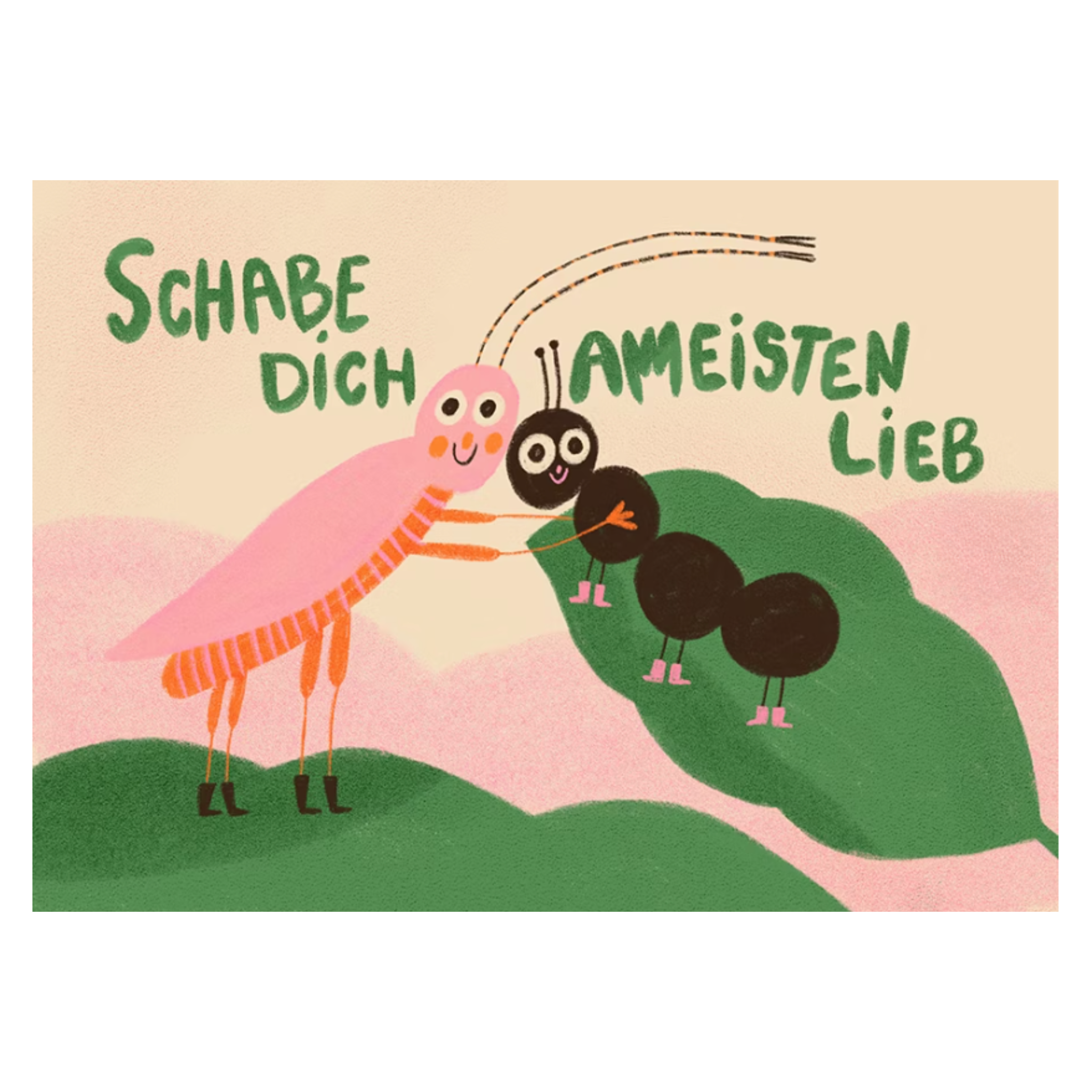 POSTKARTE - SCHABE DICH LIEB