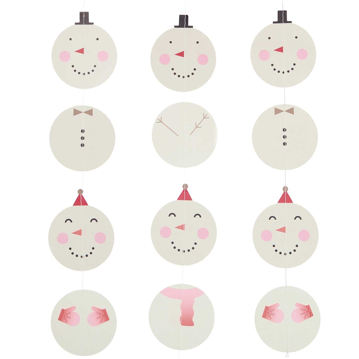 GIRLANDE - SCHNEEMÄNNER