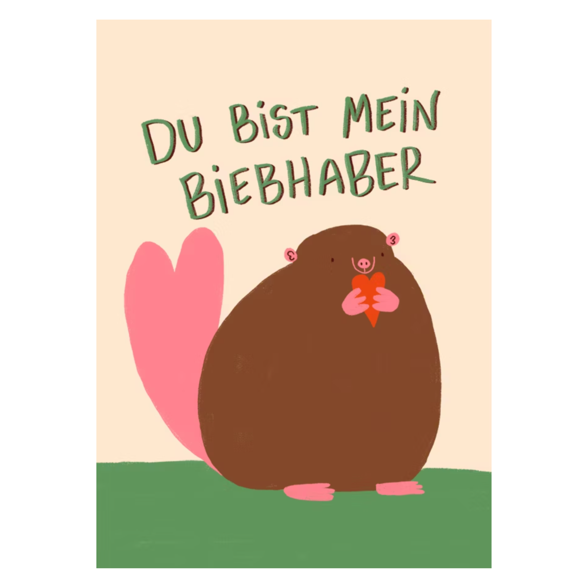 POSTKARTE - DU BIST MEIN BIEBHABER