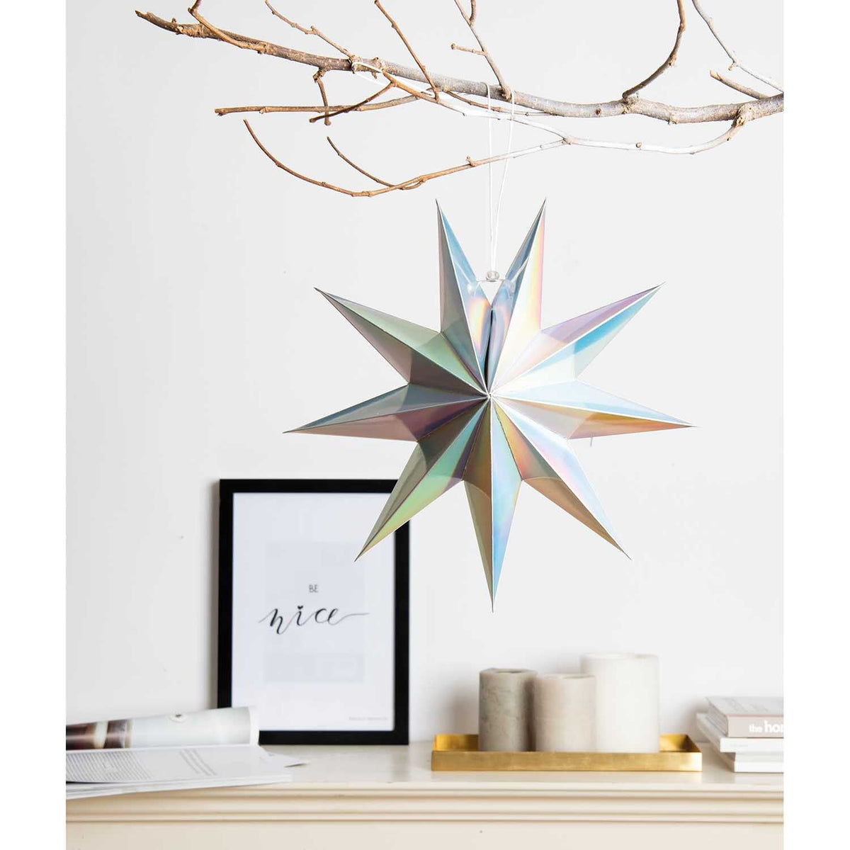 Papierstern - Irisierend - 28cm