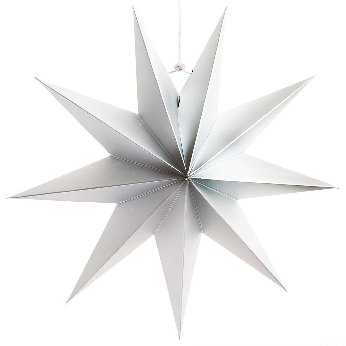 Papierstern - Silber Matt- 28cm