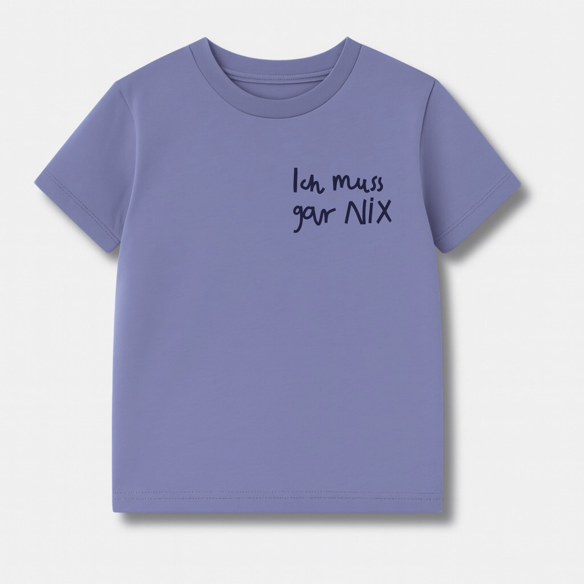 PRE ORDER - ICH MUSS GAR NIX - BOXY T-SHIRT LAVENDEL