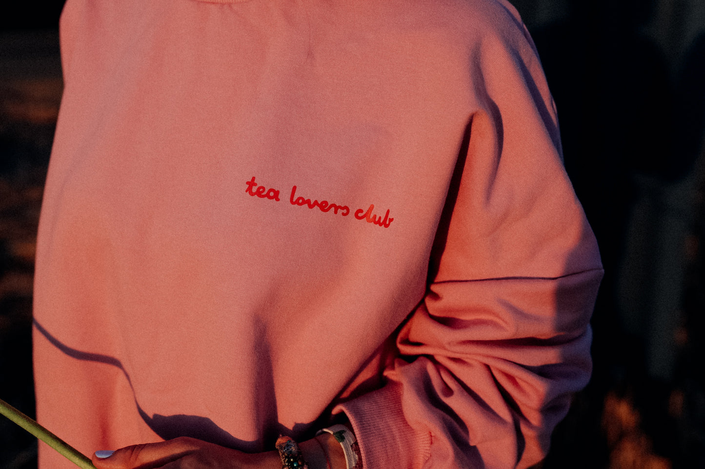 TEA LOVER AUF ALTROSA - SWEATSHIRT (LIEFERUNG CA. 14 TAGE)