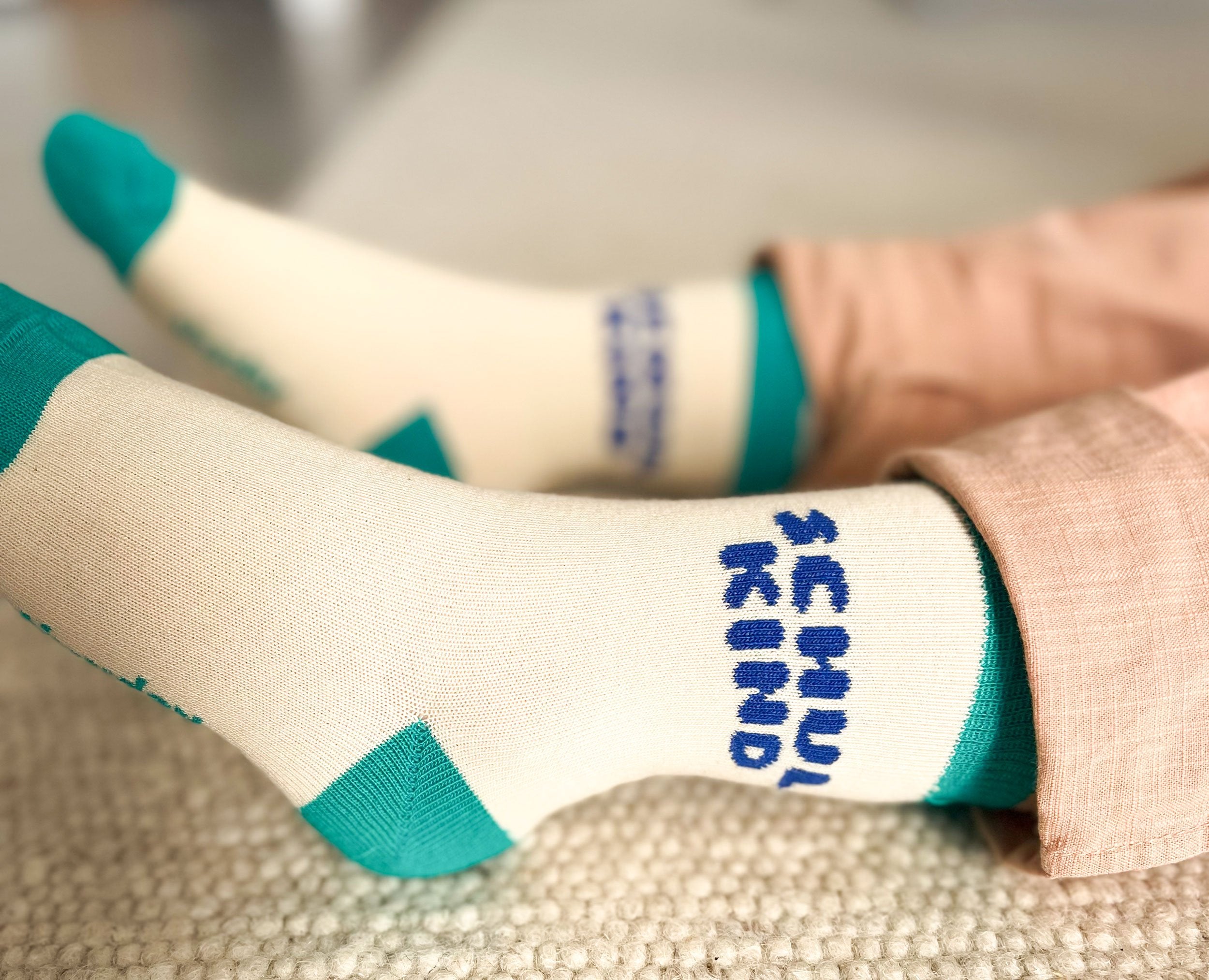 SOCKEN SCHULKIND BLAU + GRÜN