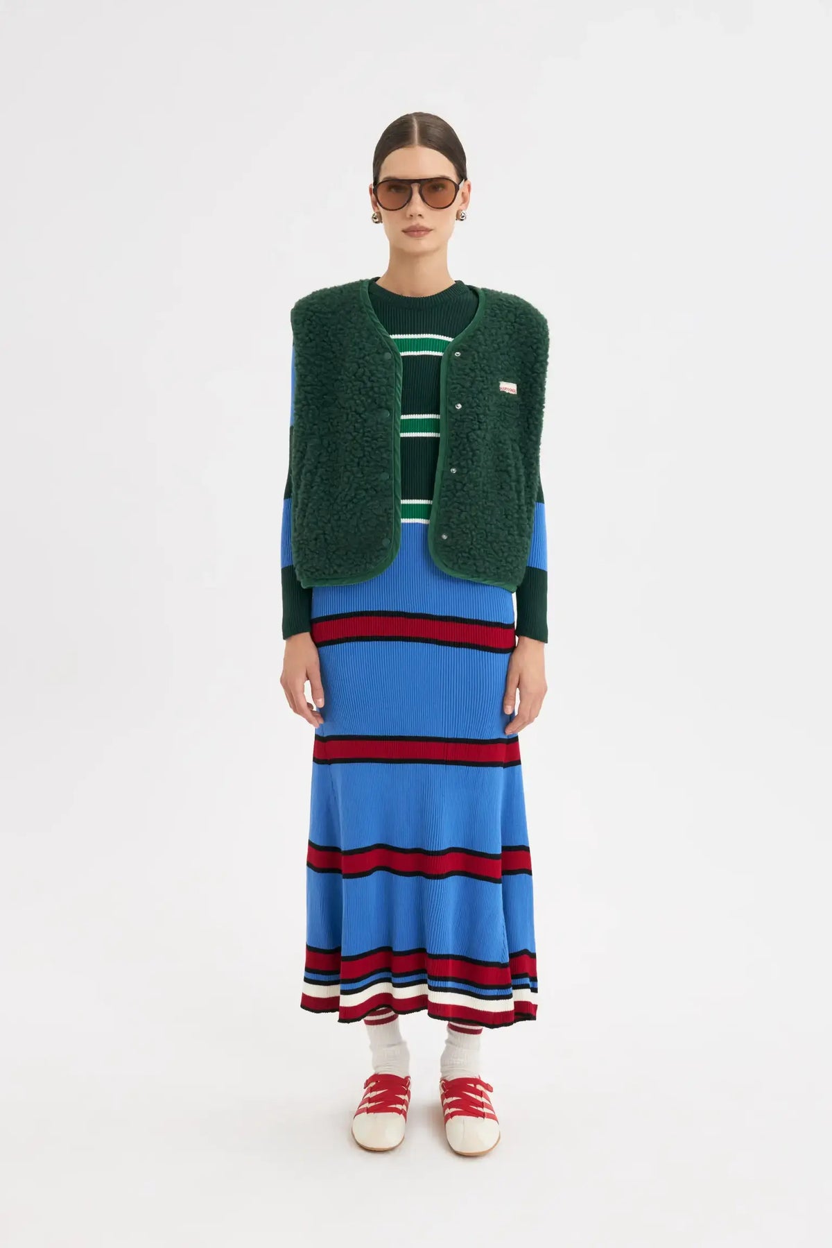 WESTE 100% WOLLE (MERINO) - MOOS