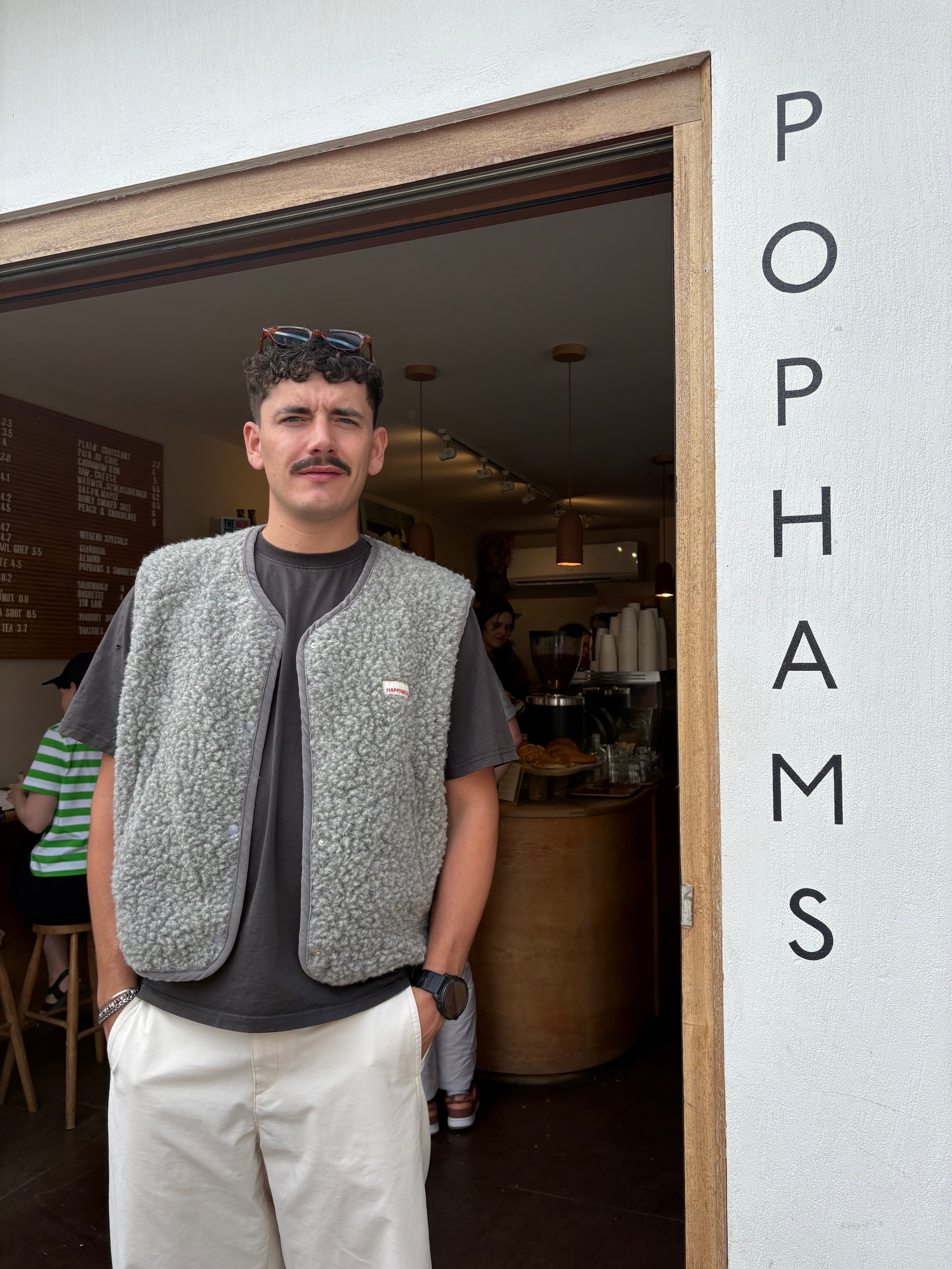 WESTE 100% WOLLE (MERINO) - GRAU