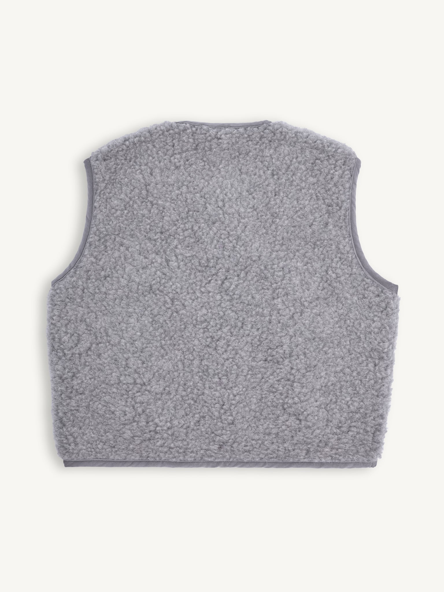 WESTE 100% WOLLE (MERINO) - GRAU