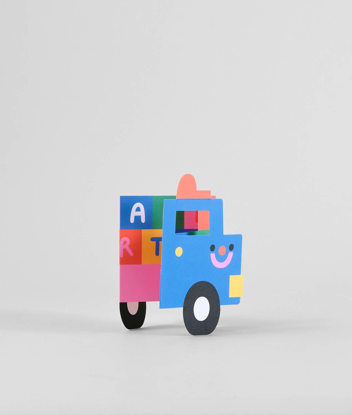 Ausklappbare Geburtstagskarte für Kinder mit Aufschrift „Birthday Truck“