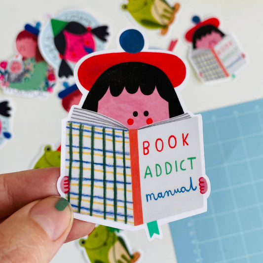 BOOK ADDICT Aufkleber