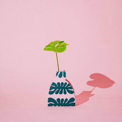 HOLZVASE - FLORA GRÜN