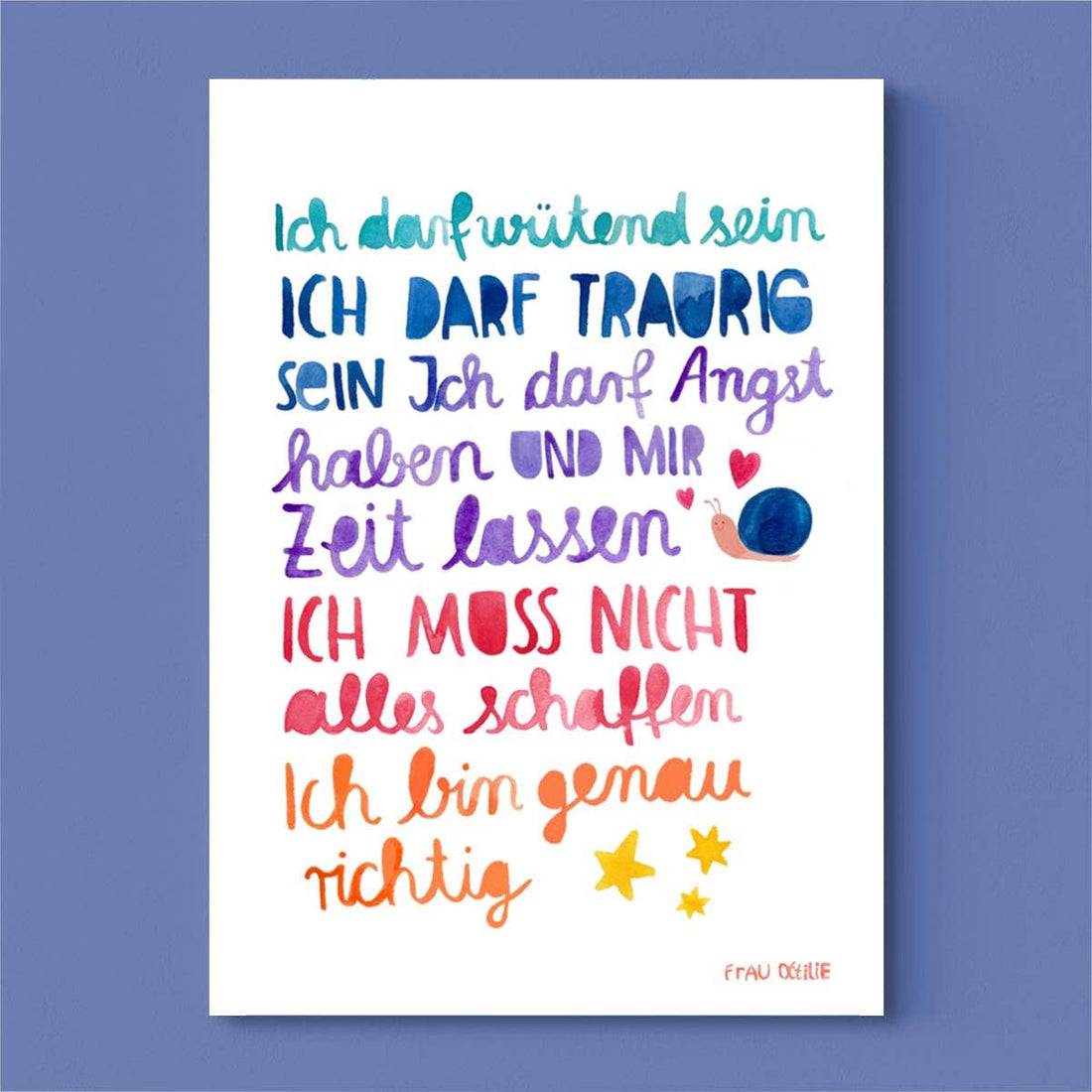 POSTER - AFFIRMATIONEN - ICH DARF - A4