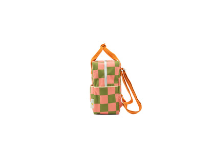 RUCKSACK (KLEIN)- FARMHOUSE - SPROUT GREEN + FLOWER PINK