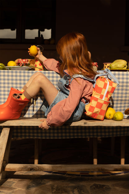 RUCKSACK (KLEIN)- FARMHOUSE - PEAR JAM + LADYBAG RED