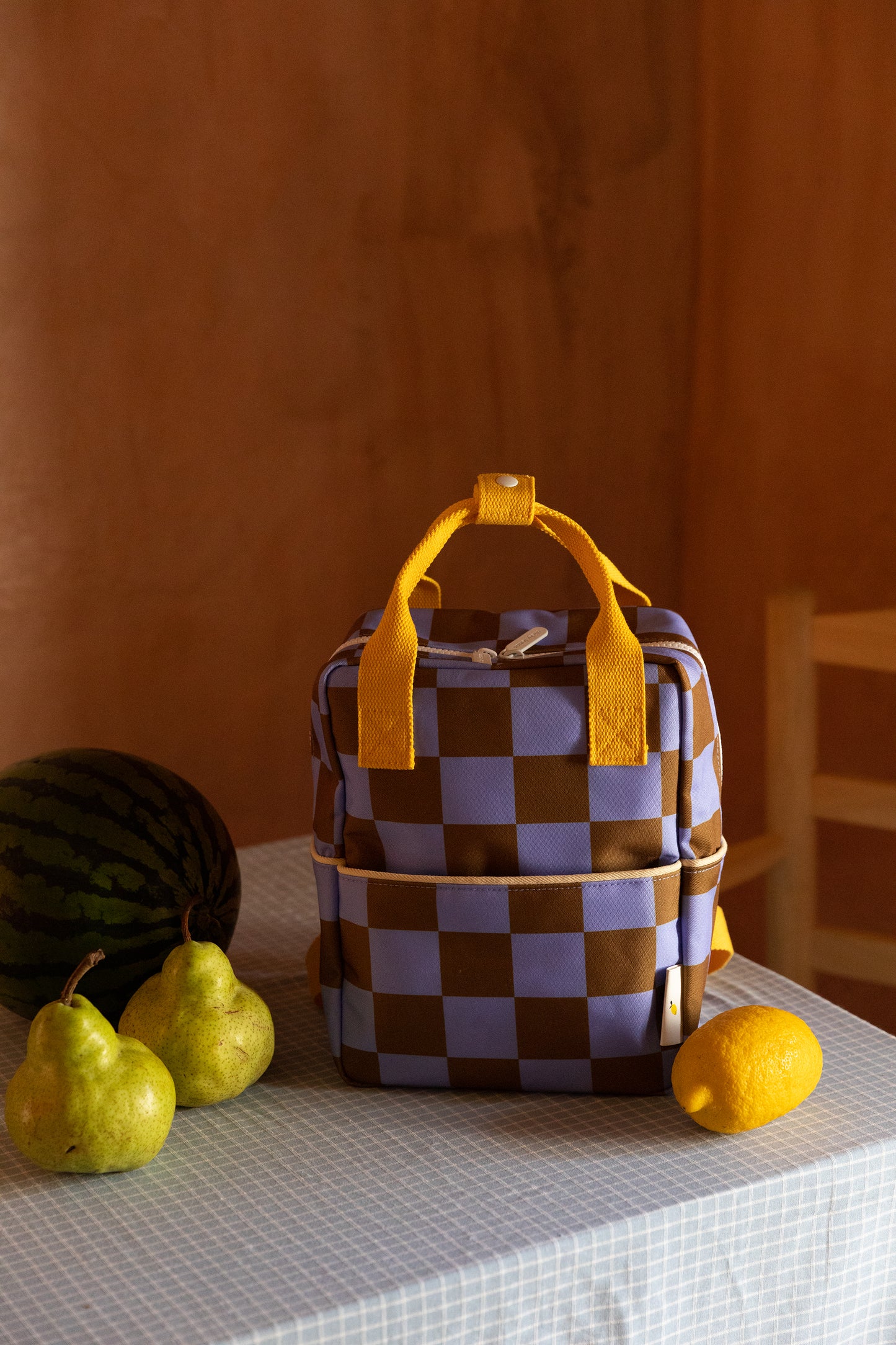 RUCKSACK (KLEIN)- FARMHOUSE - BLOOMING PURPLE +SOIL GREEN