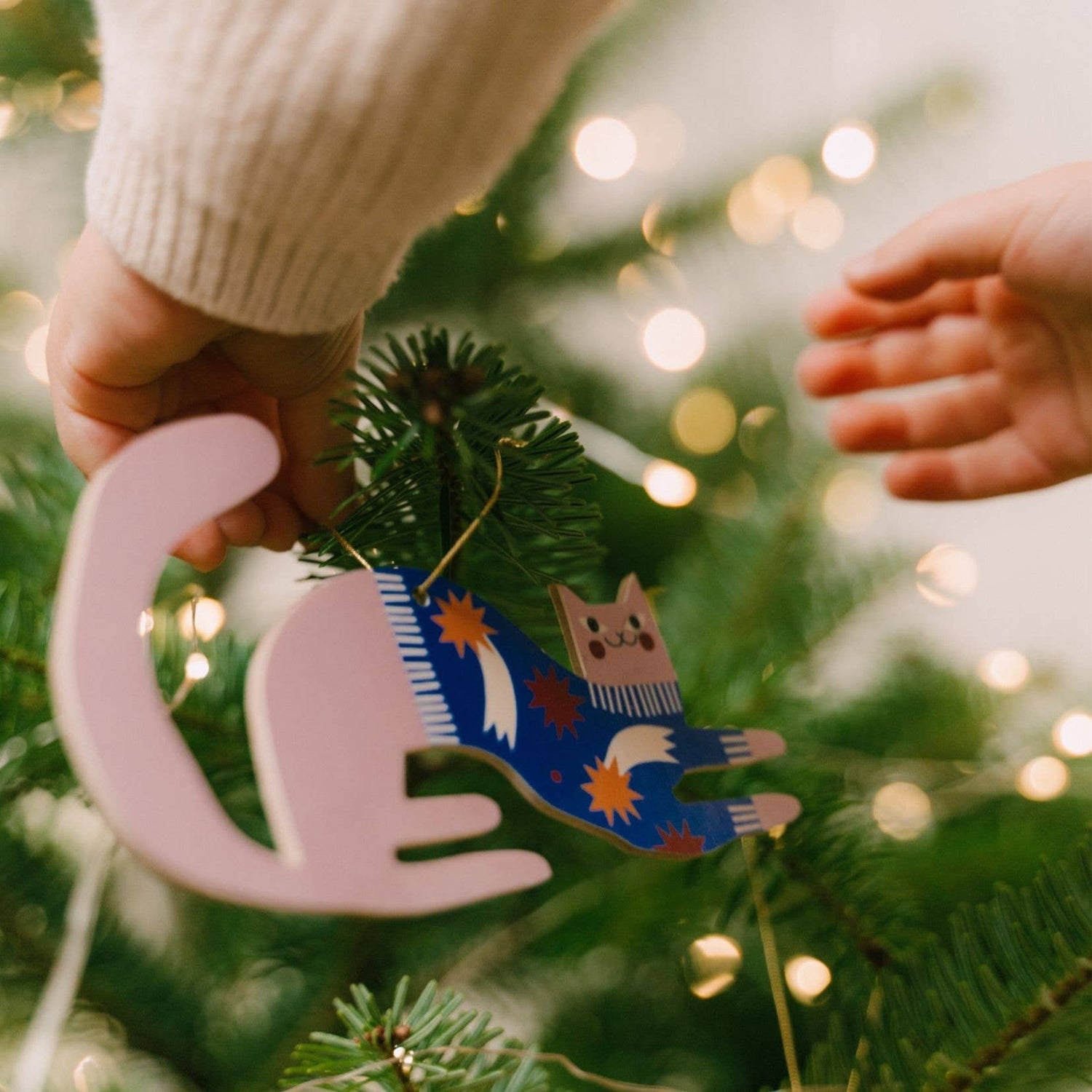 WEICHNACHTSSCHMUCK - CHARMANTE KATZE