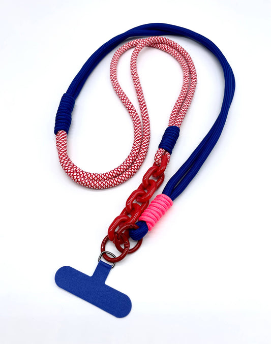 HANDYKETTE - ROYAL BLUE + ROT