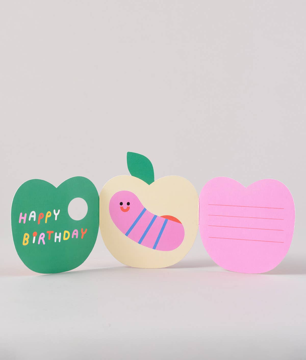 Ausklappbare Geburtstagskarte für Kinder „Apple“