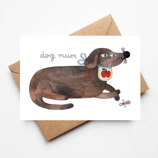 DOG MUM - KARTE + UMSCHLAG