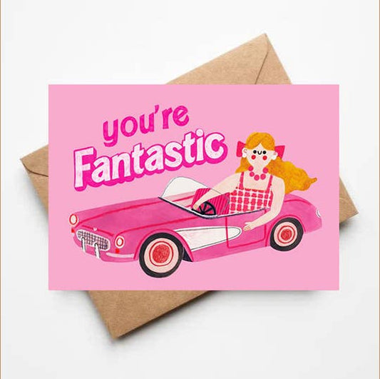 YOU'RE FANTASTIC - Karte + Umschlag