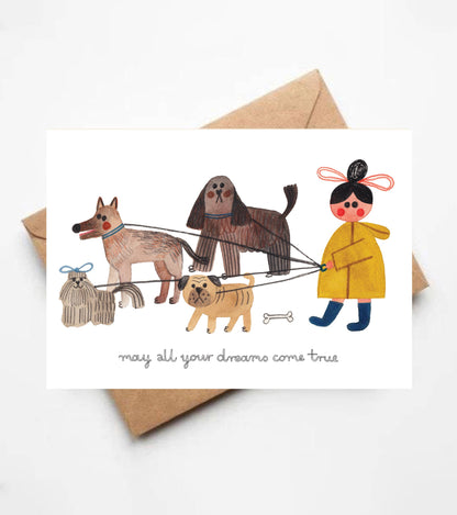 DOG LOVER - Karte + Umschlag