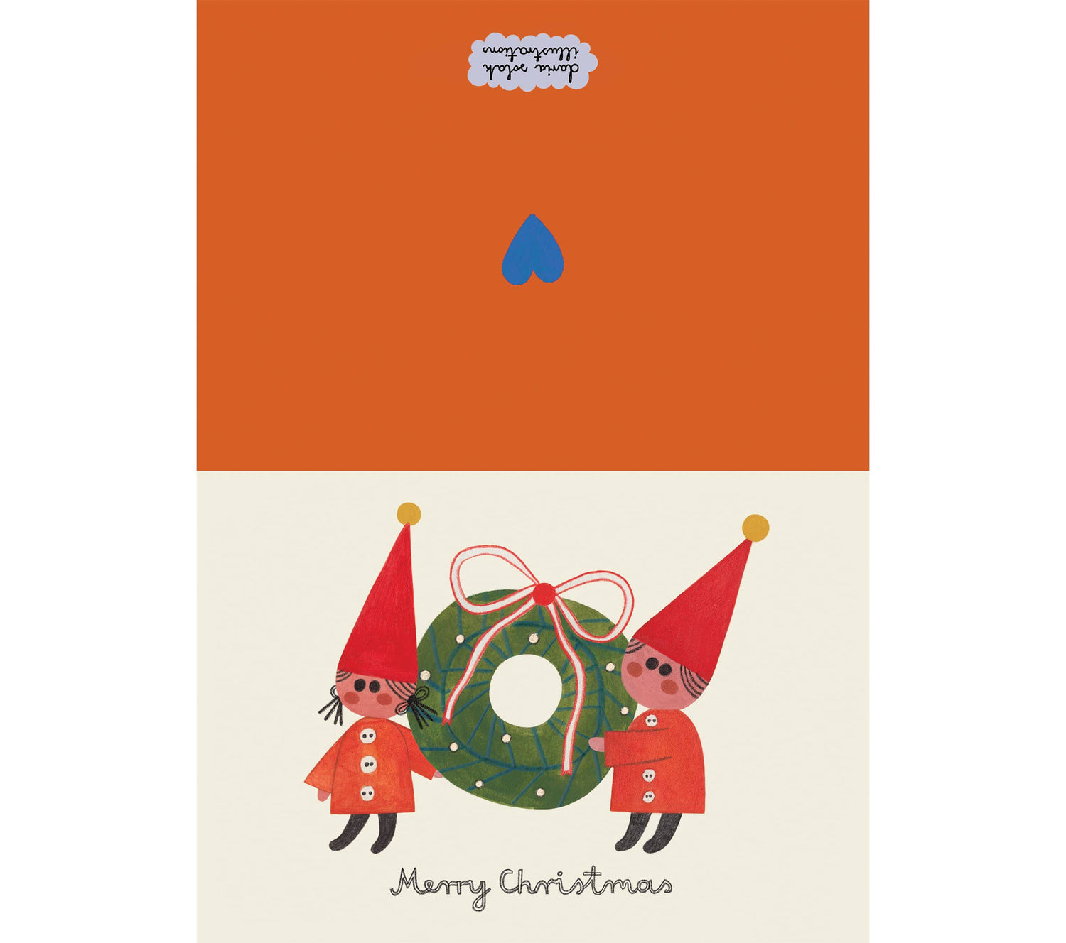 WEIHNACHTSWICHTEL NUMMER 1 - KARTE + UMSCHLAG