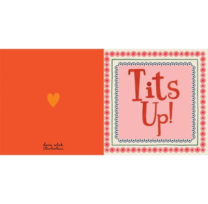 TITS UP - Karte + Umschlag