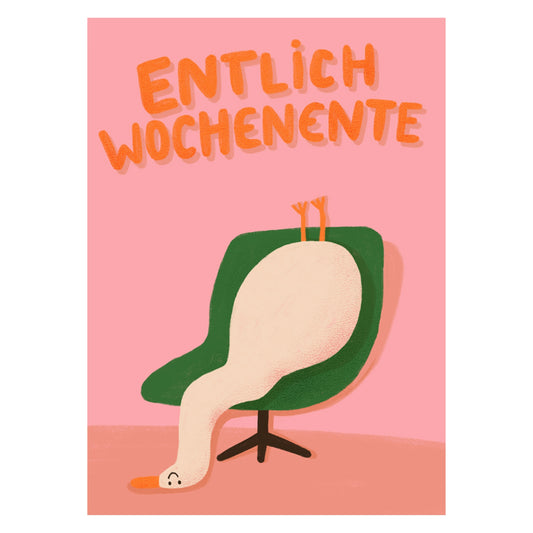 POSTKARTE - ENTLICH WOCHENENDE