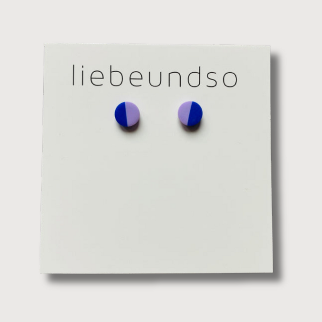 MINI STECKER COLOR BLOCKING LILA + ROYAL BLUE