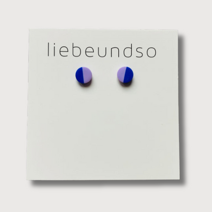 MINI STECKER COLOR BLOCKING LILA + ROYAL BLUE