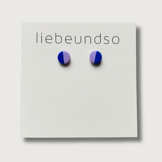 MINI STECKER COLOR BLOCKING LILA + ROYAL BLUE