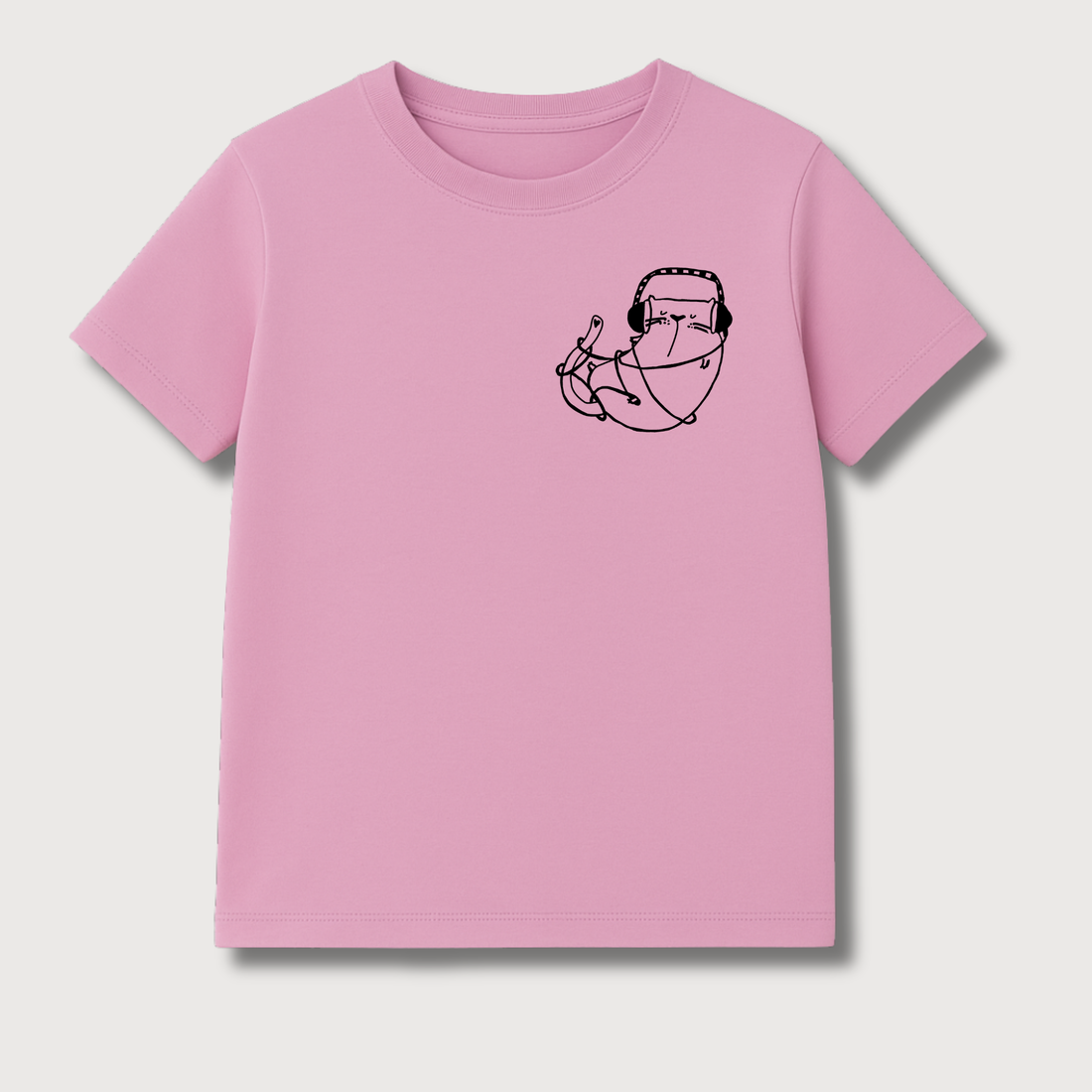 MUSIK AN WELT AUS - BOXY T-SHIRT ALTROSA