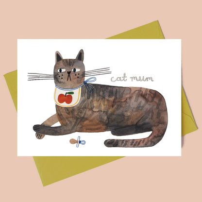 CAT MUM - KARTE + UMSCHLAG