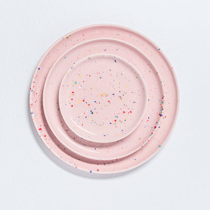 New Party Keramik Brotteller 17 cm Rosa
