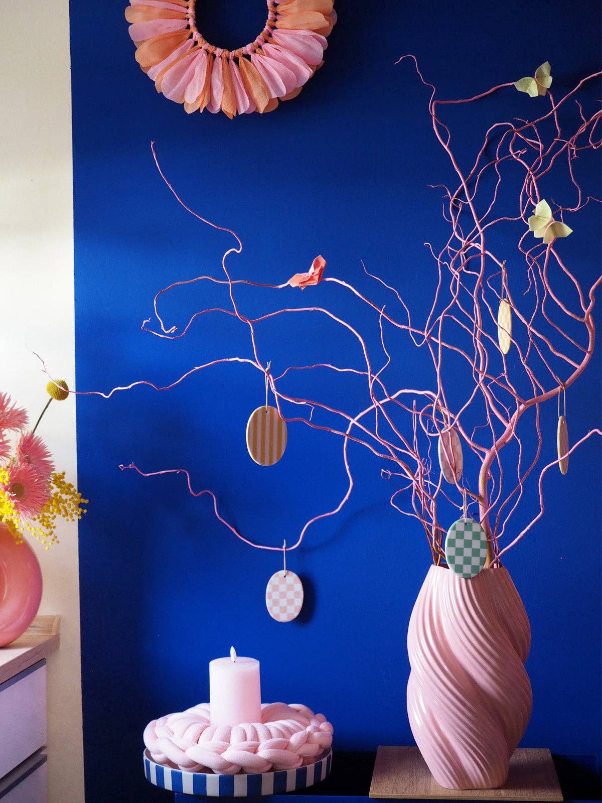 KERAMIK ANHÄNGER - OVAL - BLOOM