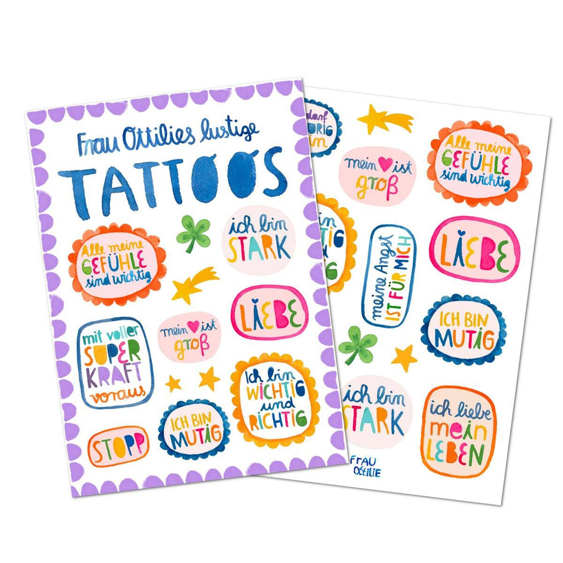 KINDERTATTOOS AFFIRMATIONEN