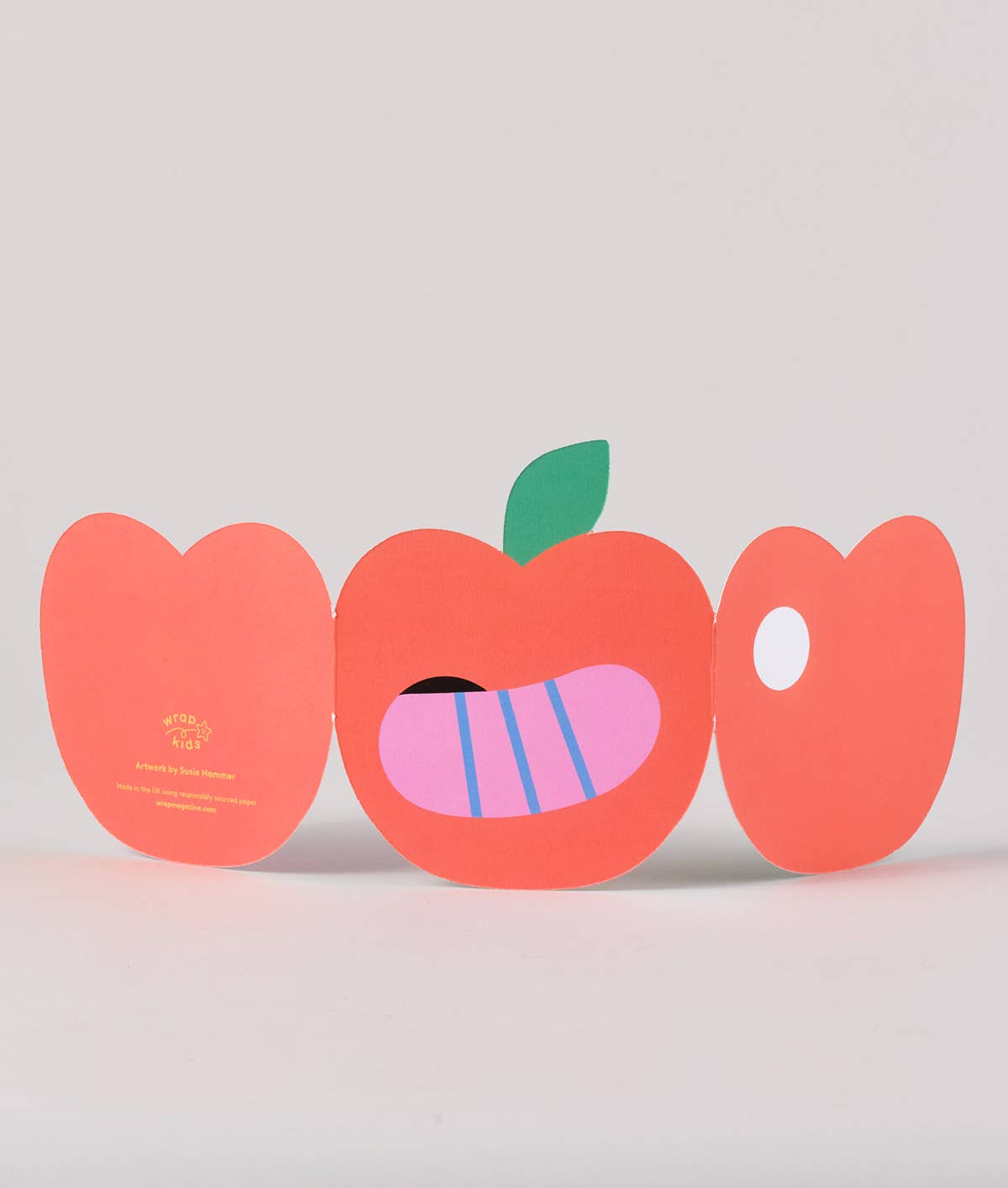Ausklappbare Geburtstagskarte für Kinder „Apple“