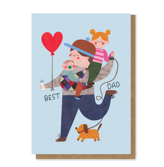 BEST-DAD-  Karte + Umschlag