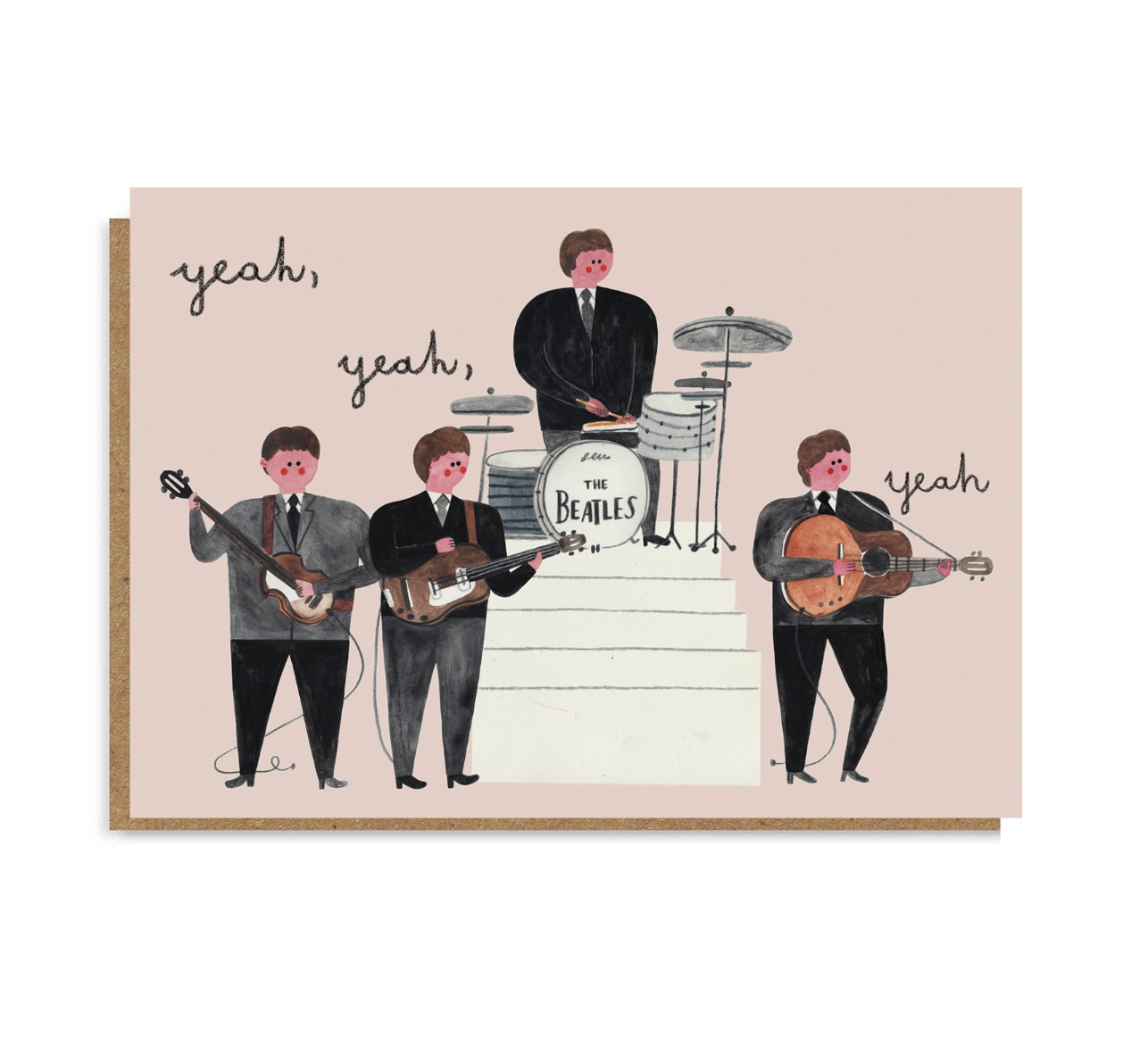 THE BEATLES - KARTE  + UMSCHLAG
