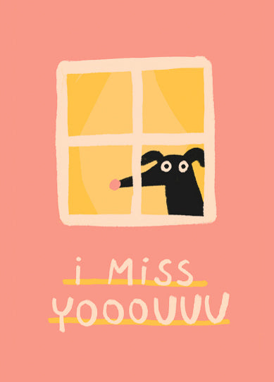 POSTKARTE - I MISS YOU