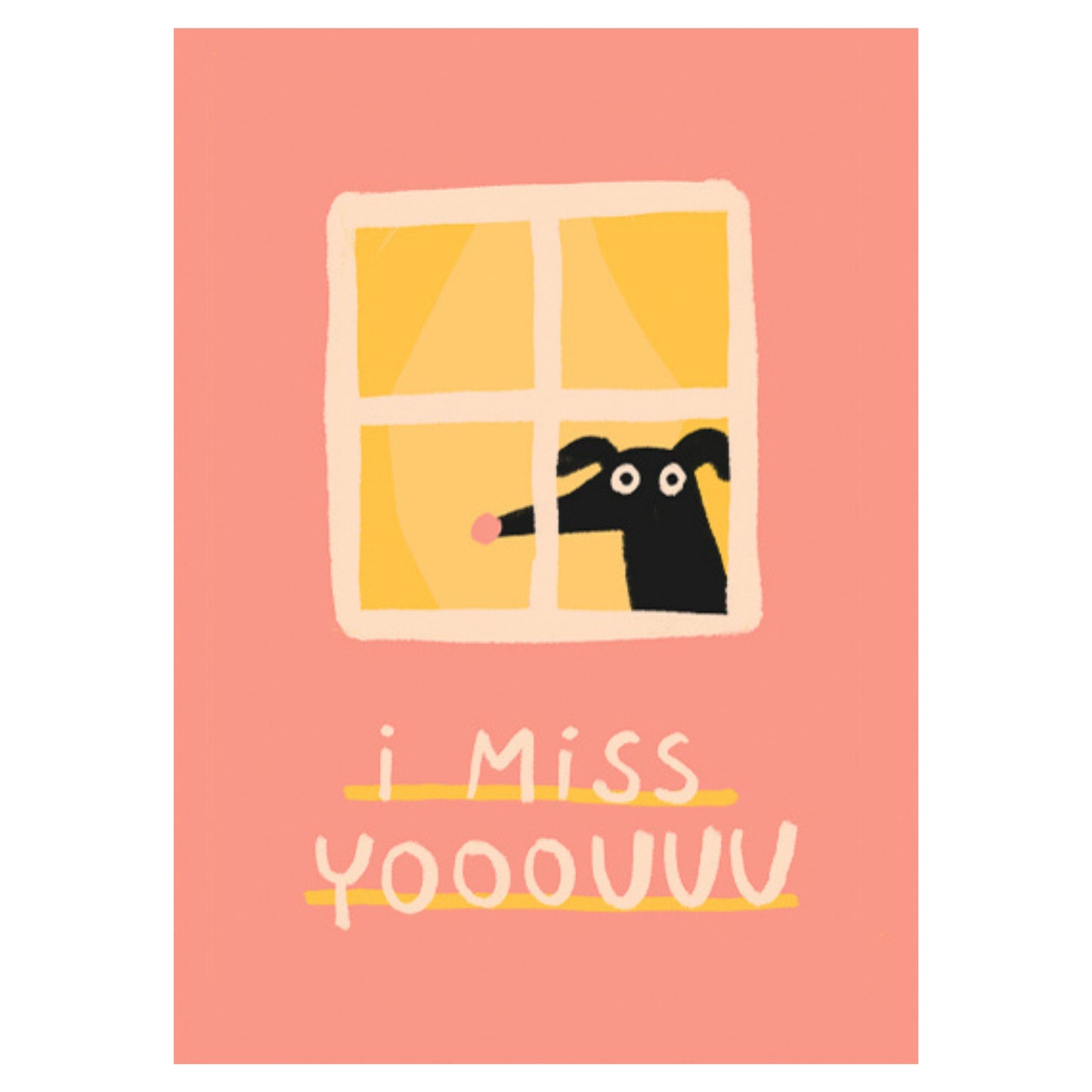 POSTKARTE - I MISS YOU