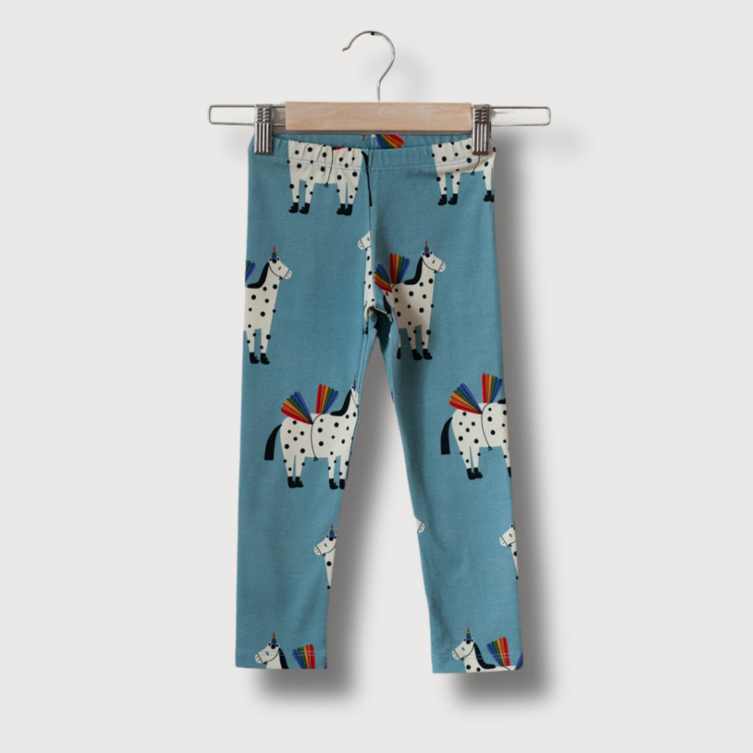 HORSE ON BLUE LEGGINGS