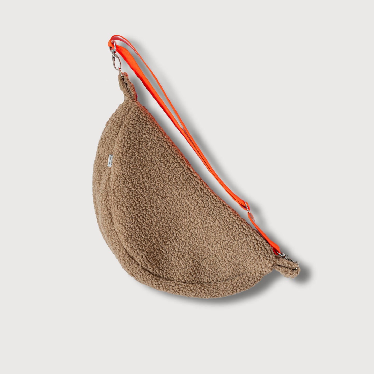 CROSSBODY BAG - SAND + NEON ORANGE