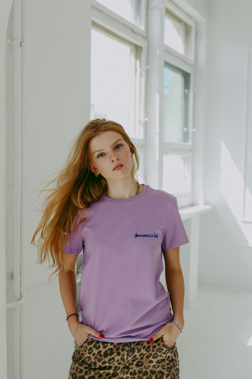 Meowcinno -  Erwachsenen T-Shirt - Lila