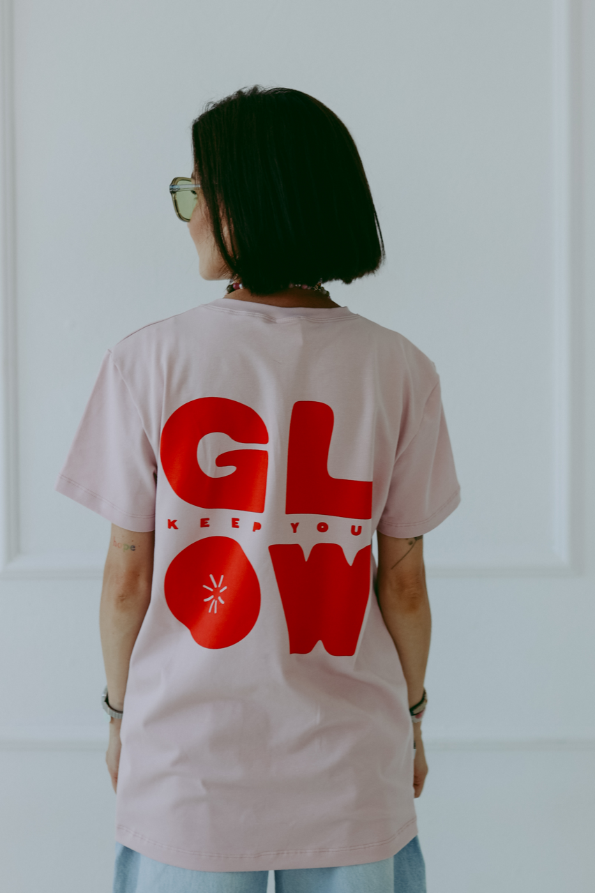 Glow - Erwachsenen T-Shirt - Rosa