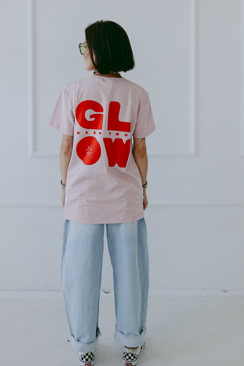 Glow - Erwachsenen T-Shirt - Rosa