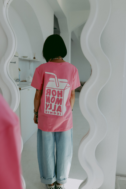 Hormonally Iconic - Erwachsenen T-Shirt - Pink